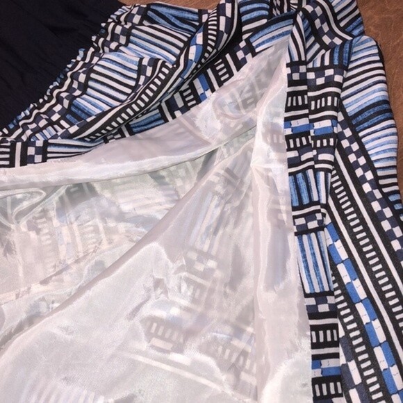 J Crew factory size 00 navy blue boho maxi dress - Picture 4 of 6